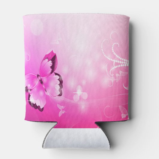 Rafraîchisseur Pour Canette Papillon magenta (Dos)