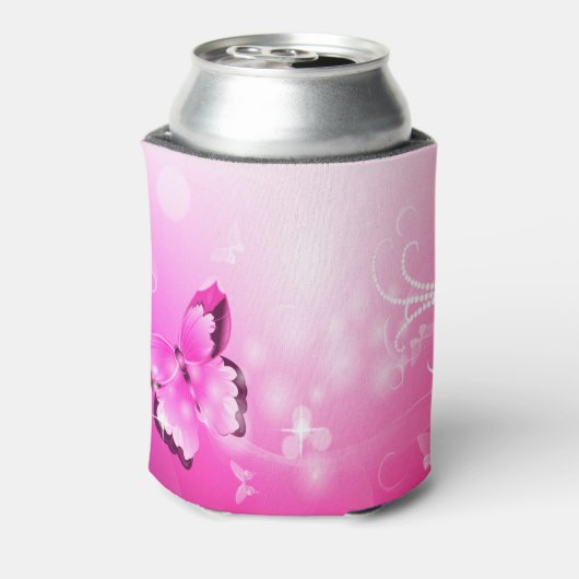 Rafraîchisseur Pour Canette Papillon magenta (Can Dos)