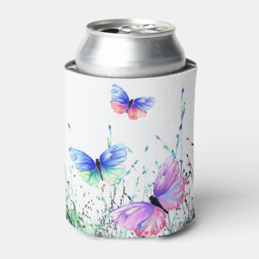 Rafraîchisseur Pour Canette Papillon peut refroidir papillons colorés volants (Can devant)
