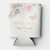 Rafraîchisseur Pour Canette Papillon rose Quinceañera (Devant)