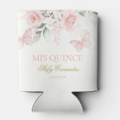 Rafraîchisseur Pour Canette Papillon rose Quinceañera (Dos)