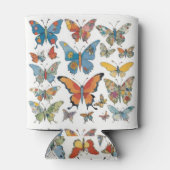 Rafraîchisseur Pour Canette Papillons à pattes florales (Dos)