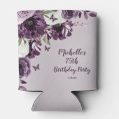 Rafraîchisseur Pour Canette Papillons aux fleurs blanches violettes 75e annive (Dos)