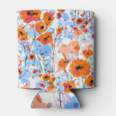 Rafraîchisseur Pour Canette Papillons broyés : Texture florale Abstraite (Dos)