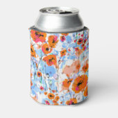 Rafraîchisseur Pour Canette Papillons broyés : Texture florale Abstraite (Can Dos)