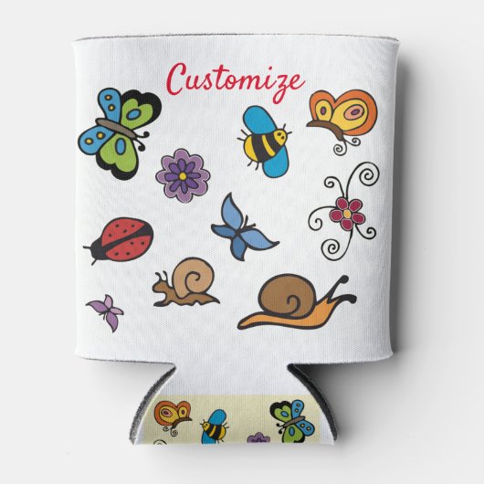 Rafraîchisseur Pour Canette Papillons Escargots Insectes Thunder_Cov (Devant)