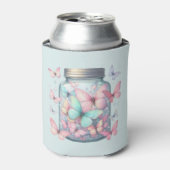 Rafraîchisseur Pour Canette Papillons Fantaisistes dans un Pot (Can devant)