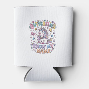 Rafraîchisseur Pour Canette Papillons Licorne Connaissent Mon Nom Charmant Art