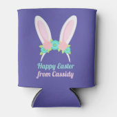 Rafraîchisseur Pour Canette Pâques violet fête d'anniversaire mignonne lapin p (Devant)