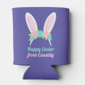 Rafraîchisseur Pour Canette Pâques violet fête d'anniversaire mignonne lapin p (Dos)