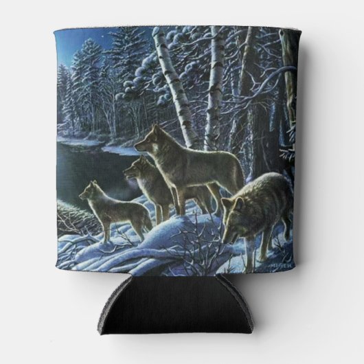 Rafraîchisseur Pour Canette Paquet Wolf Famille Pouls (Devant)