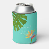 Rafraîchisseur Pour Canette Paradis tropical Anniversaire Turquoise (Can Dos)