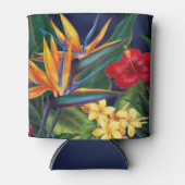 Rafraîchisseur Pour Canette Paradis tropical Floral hawaïen (Devant)