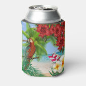 Rafraîchisseur Pour Canette Parakeet sur une plage tropicale (Can Dos)