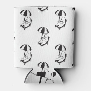 Rafraîchisseur Pour Canette Parapluie de plage Polar Bear Vintage
