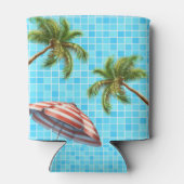 Rafraîchisseur Pour Canette Parapluie solaire Palm Tree été (Dos)