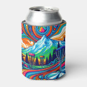 Rafraîchisseur Pour Canette Parcours de golf Psychedelic Disk (Can devant)