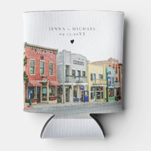 Rafraîchisseur Pour Canette PARK CITY Utah Mariage de peinture aquarelle