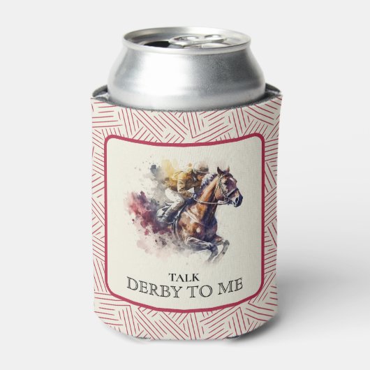 Rafraîchisseur Pour Canette Parlez Derby à moi hippocampe rouge (Can devant)