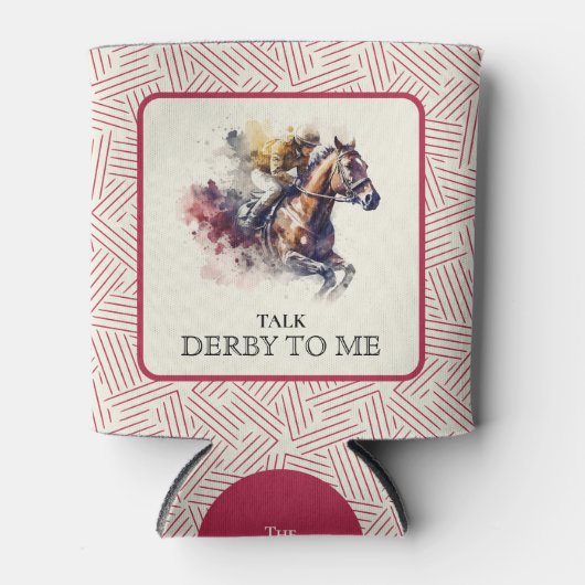 Rafraîchisseur Pour Canette Parlez Derby à moi hippocampe rouge (Devant)