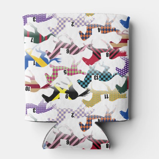 Rafraîchisseur Pour Canette Partez pour les courses de chevaux Jockey Motif en (Dos)