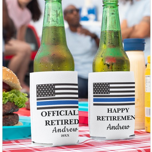 Rafraîchisseur Pour Canette Parti de retraite de la police