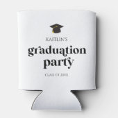 Rafraîchisseur Pour Canette Parti minimaliste Moderne Rétro Graduation (Dos)