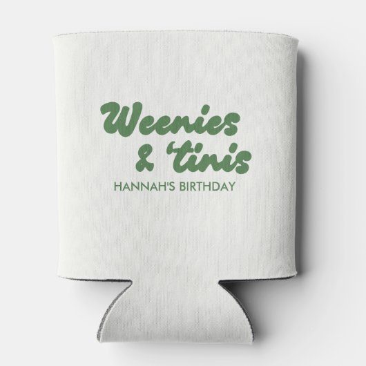 Rafraîchisseur Pour Canette Parti Weenies et Martinis (Dos)