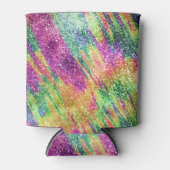 Rafraîchisseur Pour Canette Parties scintillant Abstraite Neon Rainbow Sparkly (Devant)