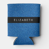 Rafraîchisseur Pour Canette Parties scintillant bleue, Arrière - plan Parties  (Devant)