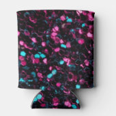 Rafraîchisseur Pour Canette Parties scintillant brillante en mosaïque bleue ro (Dos)