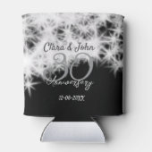 Rafraîchisseur Pour Canette Parties scintillant d'anniversaire du 30e mariage (Dos)