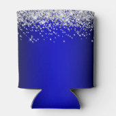 Rafraîchisseur Pour Canette Parties scintillant d'argent Black Blue Ombre 50e  (Dos)