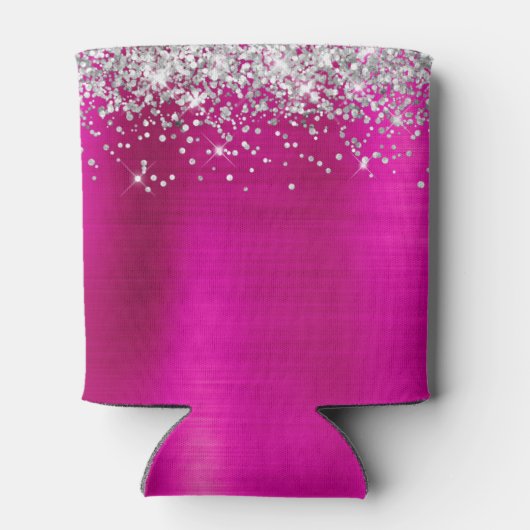 Rafraîchisseur Pour Canette Parties scintillant d'argent Pink Hot Foil 21e ann (Dos)