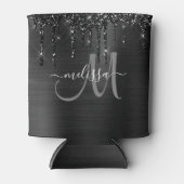 Rafraîchisseur Pour Canette Parties scintillant de séchage en métal brossé noi (Devant)