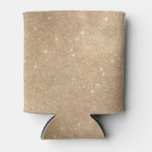 Rafraîchisseur Pour Canette Parties scintillant d'or Chic Étincelles glamour (Devant)