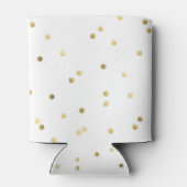 Rafraîchisseur Pour Canette Parties scintillant d'or Confetti Dot Koozie Can T (Dos)
