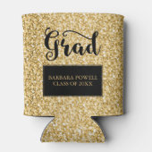 Rafraîchisseur Pour Canette Parties scintillant d'or - Graduation (Dos)