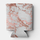 Rafraîchisseur Pour Canette Parties scintillant d'or Rose en marbre moderne (Dos)