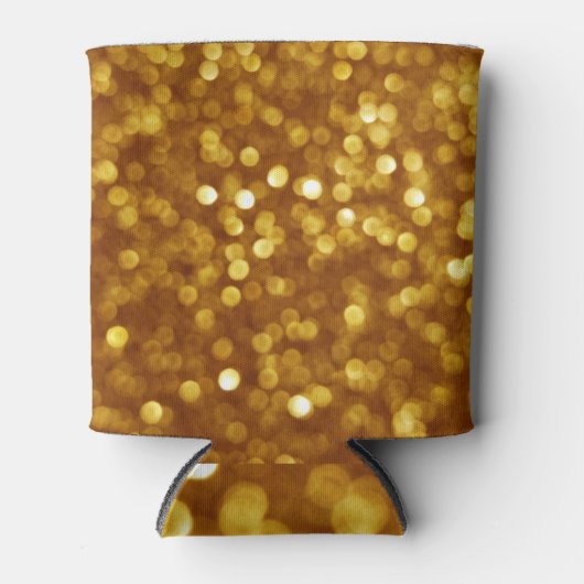 Rafraîchisseur Pour Canette Parties scintillant dorée déconcentrée, texture ét (Devant)