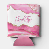 Rafraîchisseur Pour Canette Parties scintillant dorée moderne moderne rose mod (Dos)