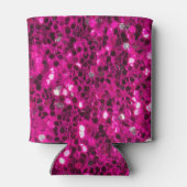 Rafraîchisseur Pour Canette Parties scintillant étincelante rose chaud (Dos)