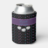 Rafraîchisseur Pour Canette Parties scintillant Glam Girly Dice Monogram Bunco (Can devant)