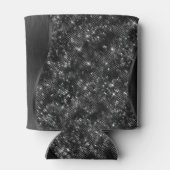 Rafraîchisseur Pour Canette Parties scintillant noire métallique personnalisée (Dos)