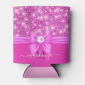 Rafraîchisseur Pour Canette Parties scintillant rose et boue (Devant)