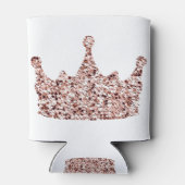 Rafraîchisseur Pour Canette Parties scintillant Rose Gold Crown Clipart Queen (Dos)
