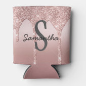 Rafraîchisseur Pour Canette Parties scintillant Rose or de la rose vierge ten (Devant)