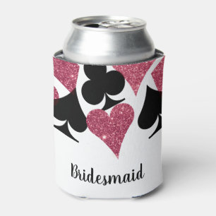 Rafraîchisseur Pour Canette Parties scintillant rose Vegas Thème Bridesmaid No