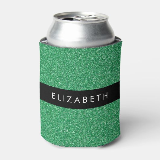 Rafraîchisseur Pour Canette Parties scintillant verte, Arrière - plan Parties (Can devant)