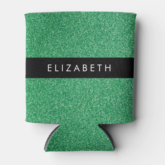 Rafraîchisseur Pour Canette Parties scintillant verte, Arrière - plan Parties  (Devant)